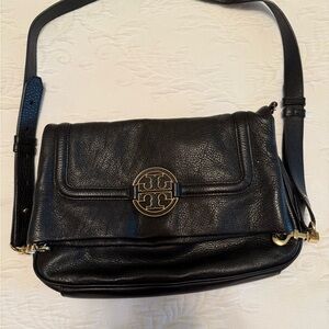 Tory Burch Black Leather Crossbody Bag